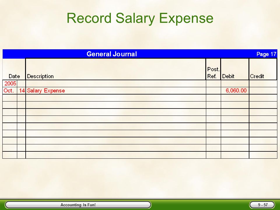 Accounting Is Fun! Make Journal Entry from Register ExpensePayables