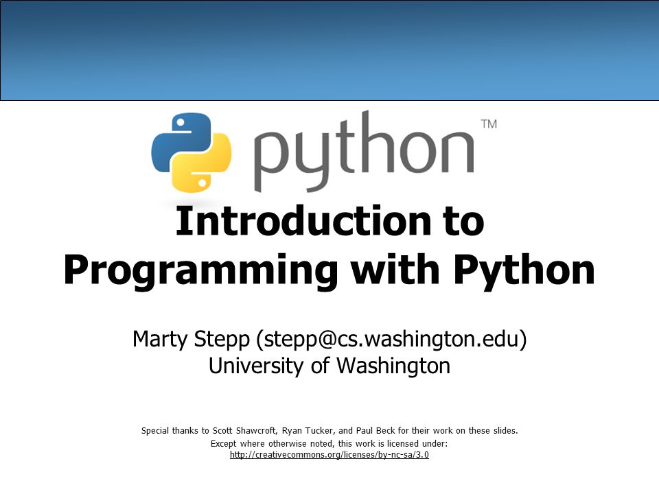 Web Foundation Python. Biopython. Edu university