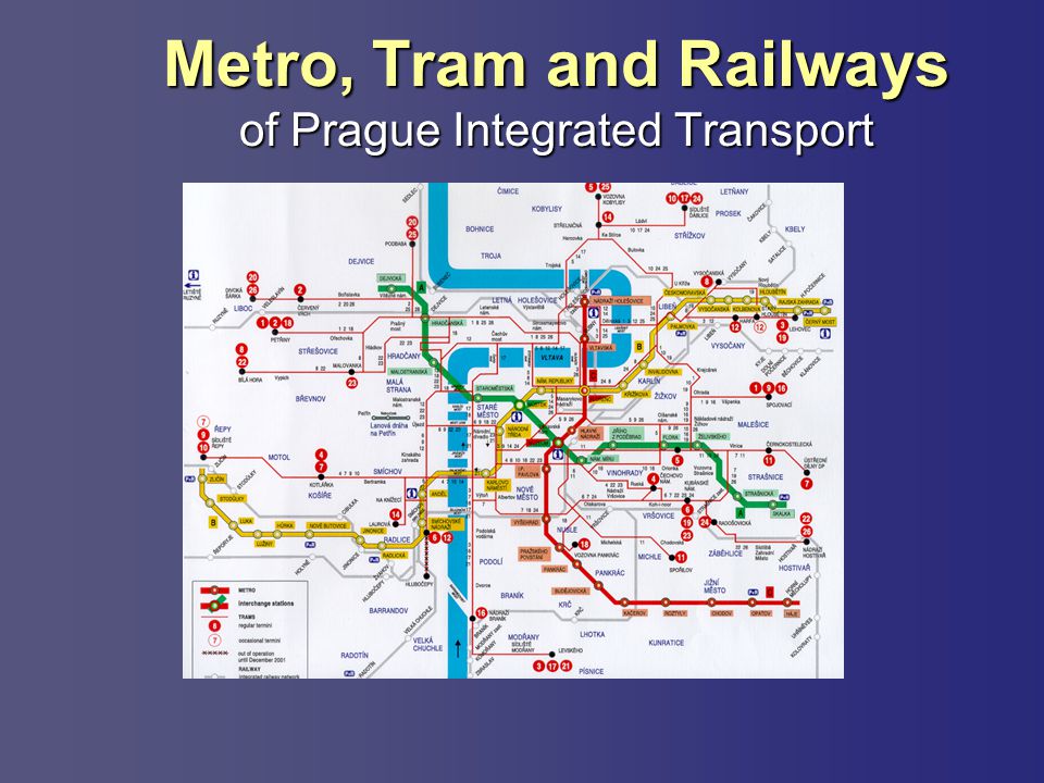 Metro, Tram and Railways of Prague Integrated Transport