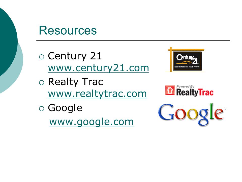 Resources  Century  Realty Trac      Google