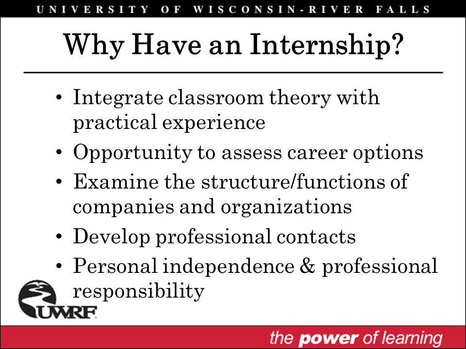 Why Have an Internship.