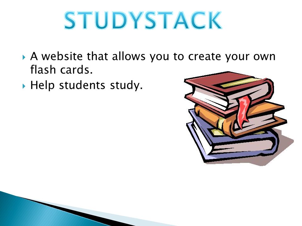  A website that allows you to create your own flash cards.  Help students study.