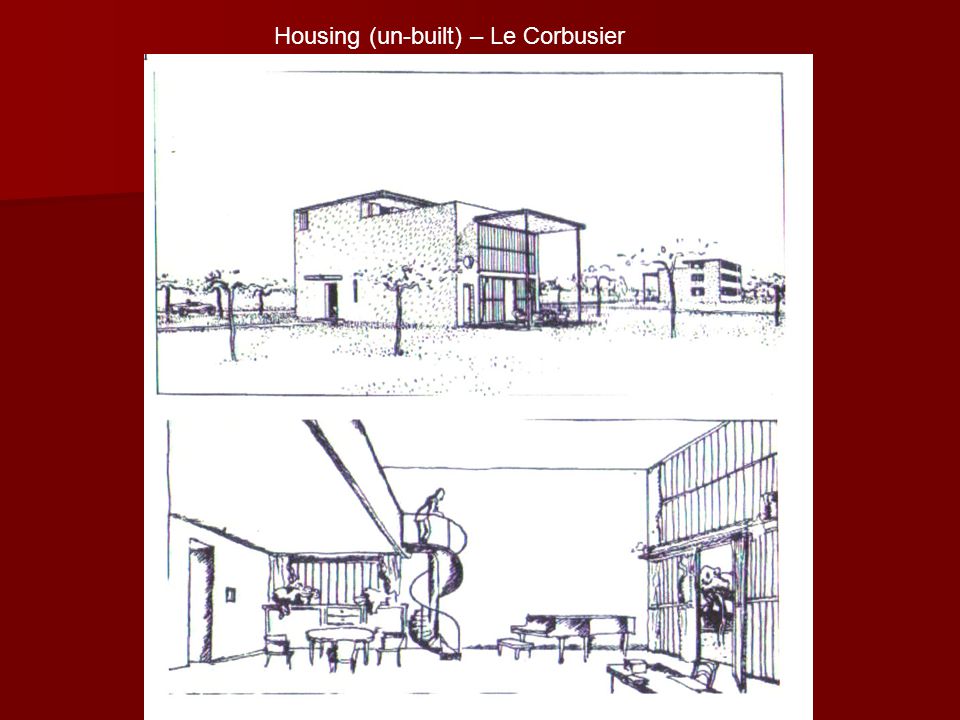 Housing (un-built) – Le Corbusier