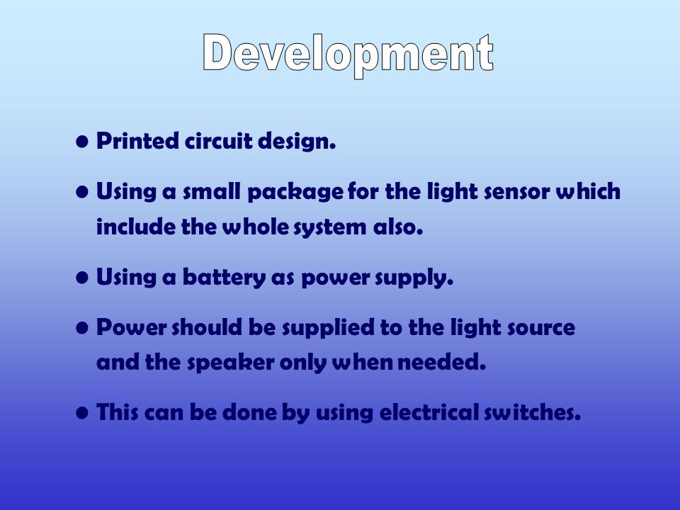 Printed circuit design.