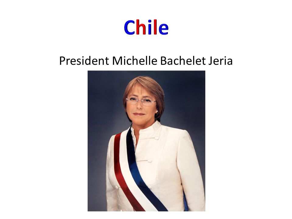 President Michelle Bachelet Jeria