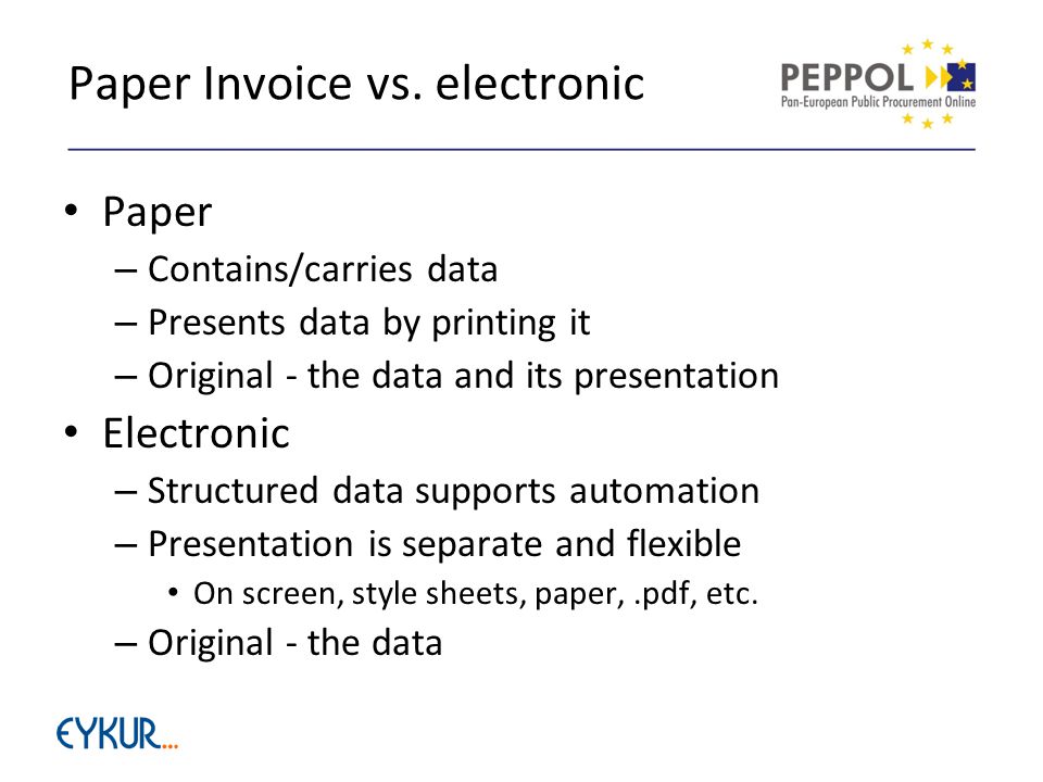 Paper Invoice vs.