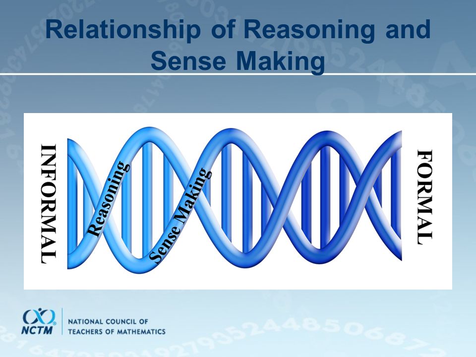 Relationship of Reasoning and Sense Making