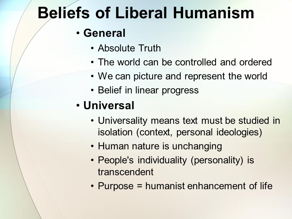 humanistic values liberal humanism vs new criticism