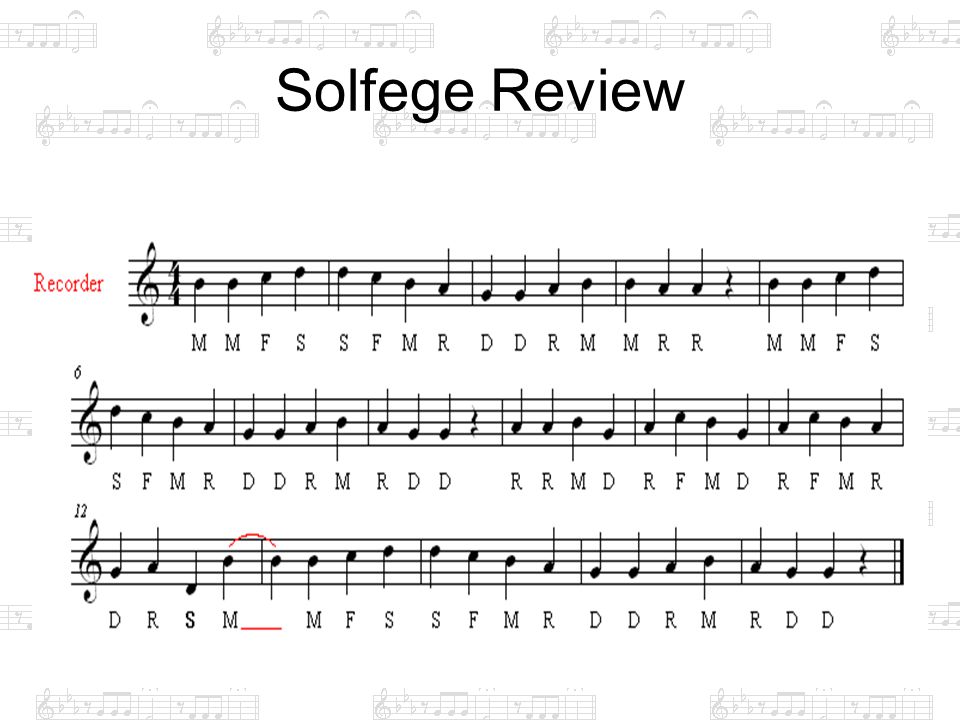 Solfege Review