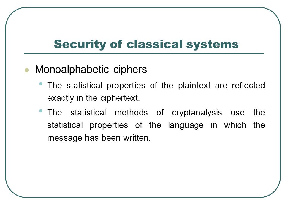 Statistical techniques for cryptanalysis cryptanalysis attacks