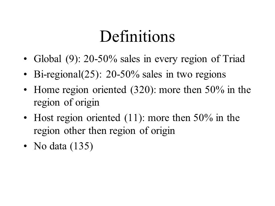 global triad definition
