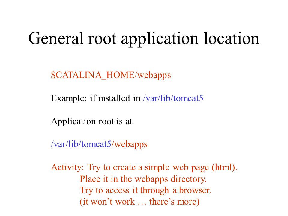 root application example