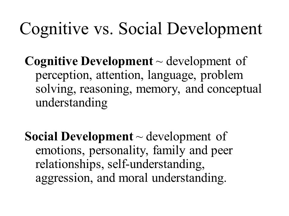 Cognitive vs.