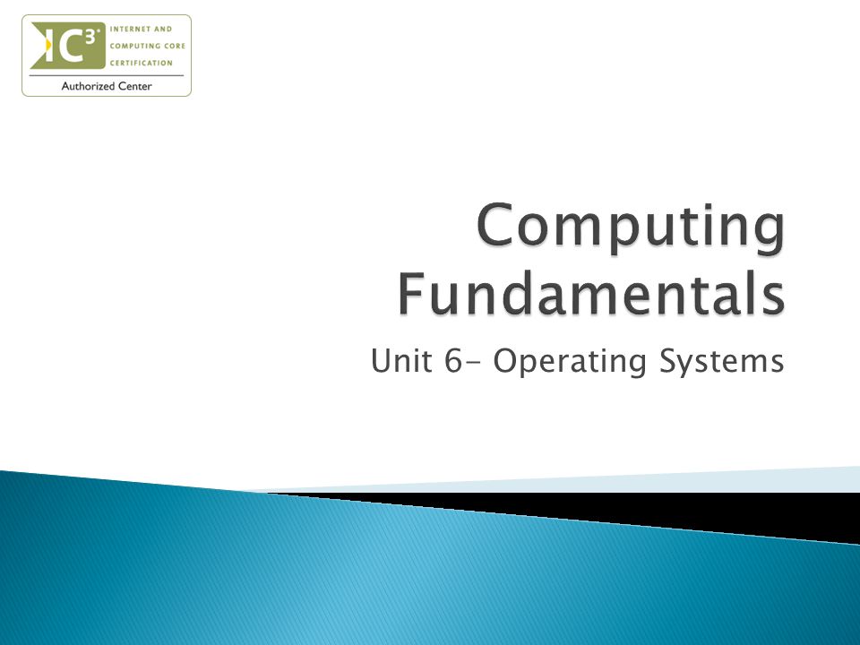 Unit 6- Operating Systems