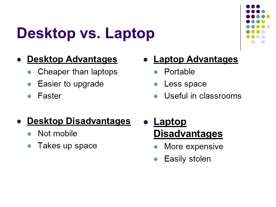 Desktop vs.