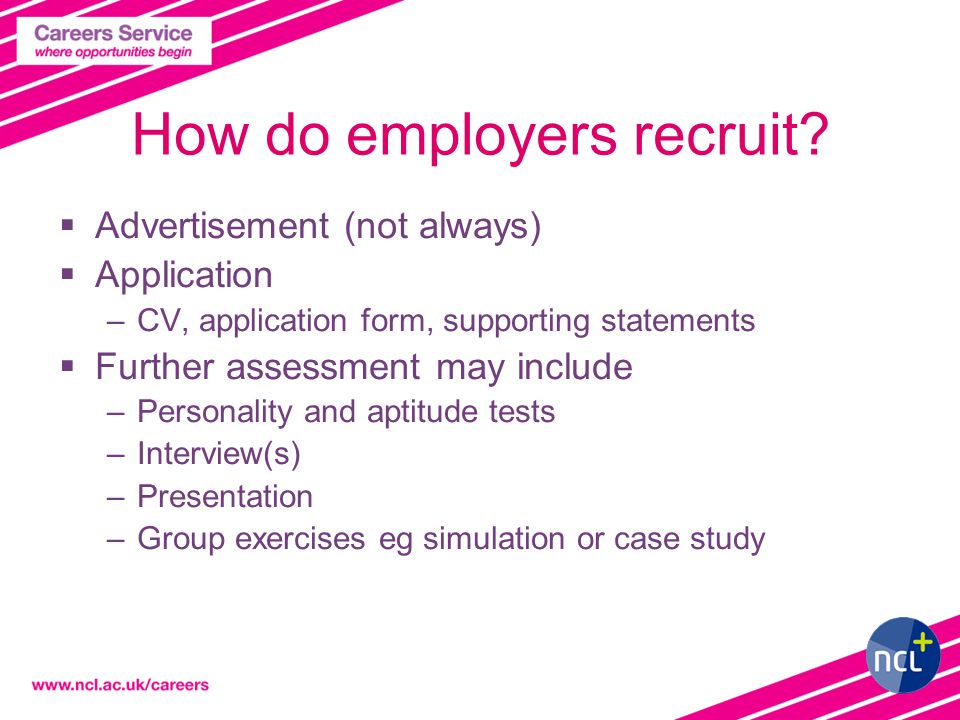 How do employers recruit.