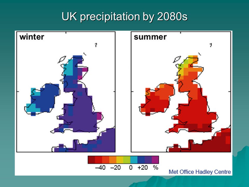 UK precipitation by 2080s