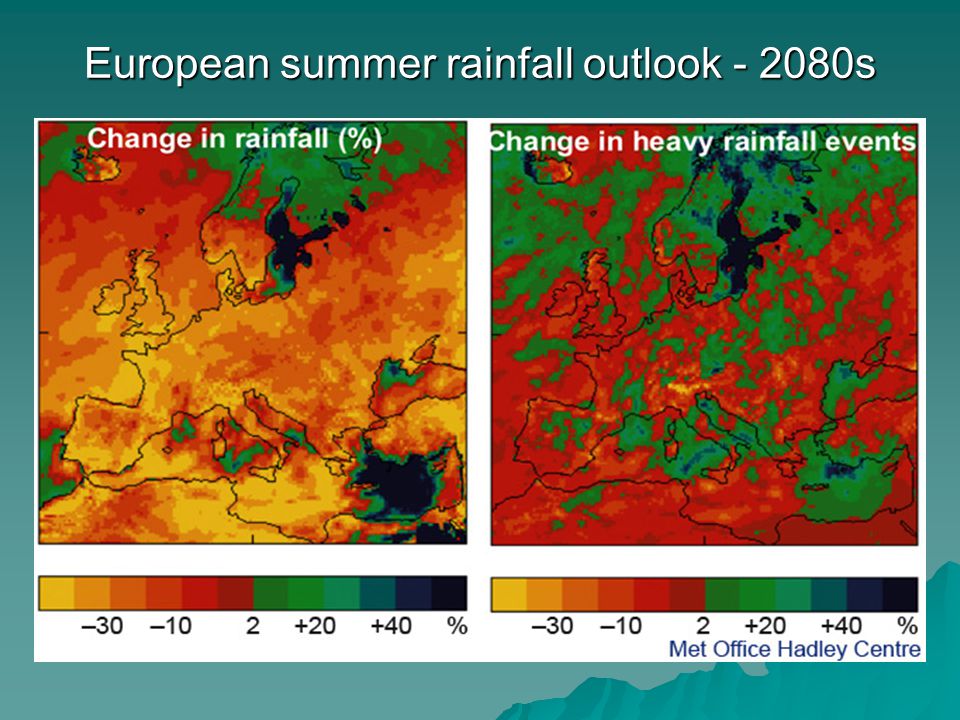 European summer rainfall outlook s