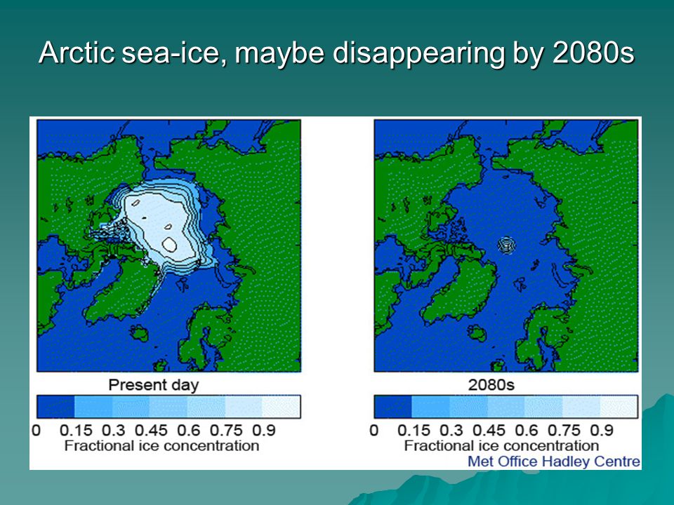 Arctic sea-ice, maybe disappearing by 2080s