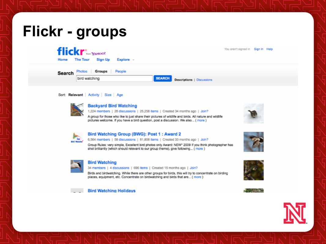 Flickr - groups