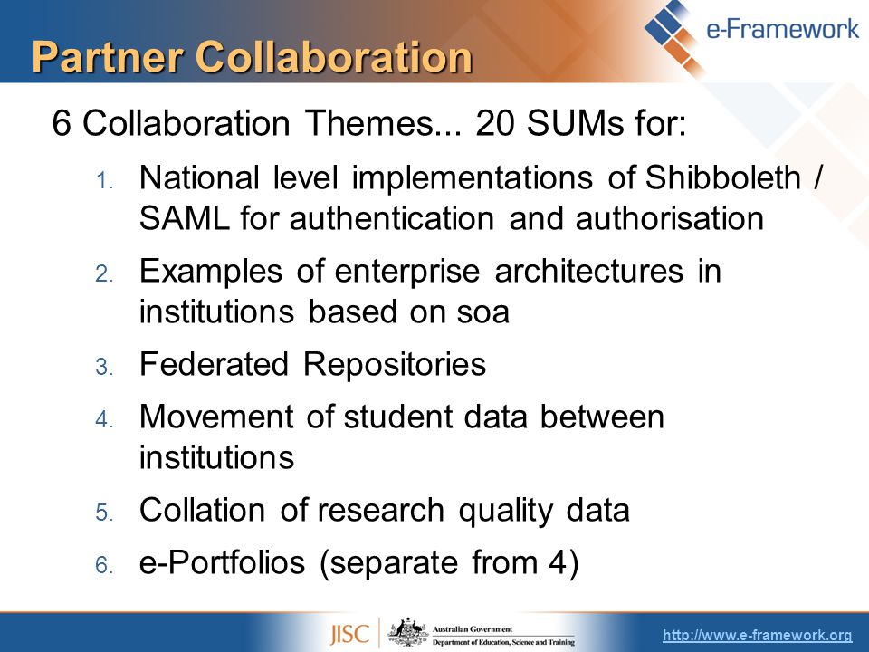 Partner Collaboration 6 Collaboration Themes...