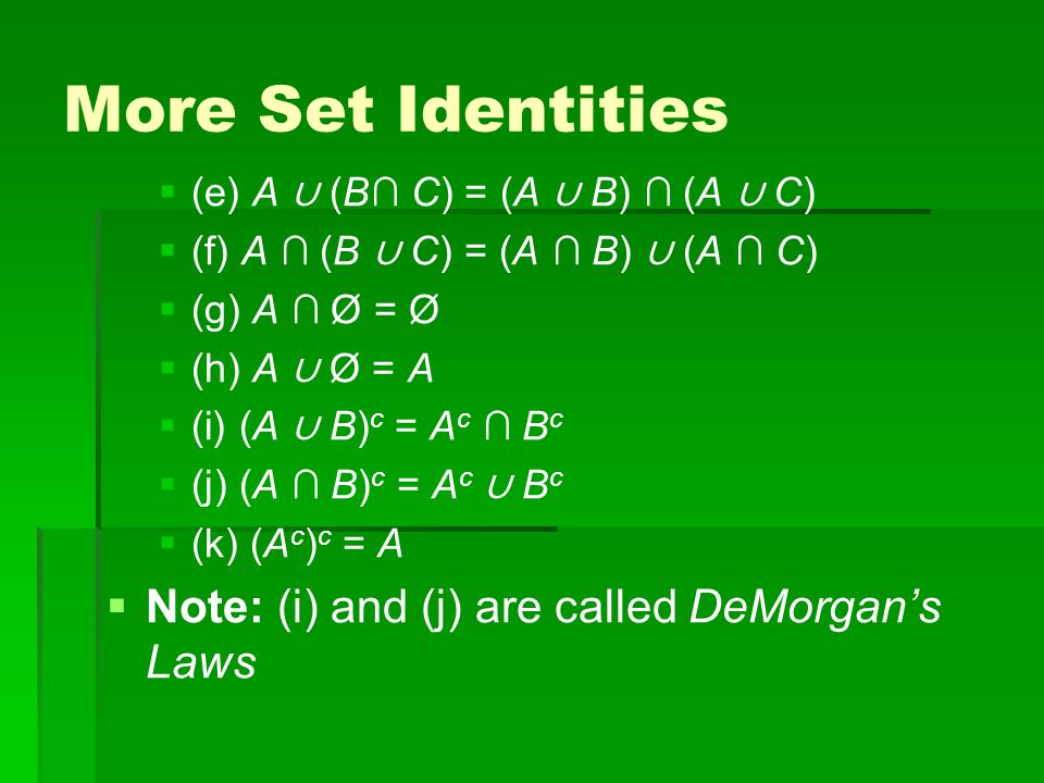Set A Set Is A Collection Of Elements Sets Are Usually Denoted By Capital Letters A B W Etc Elements Are Usually Denoted By Lower Case Ppt Download