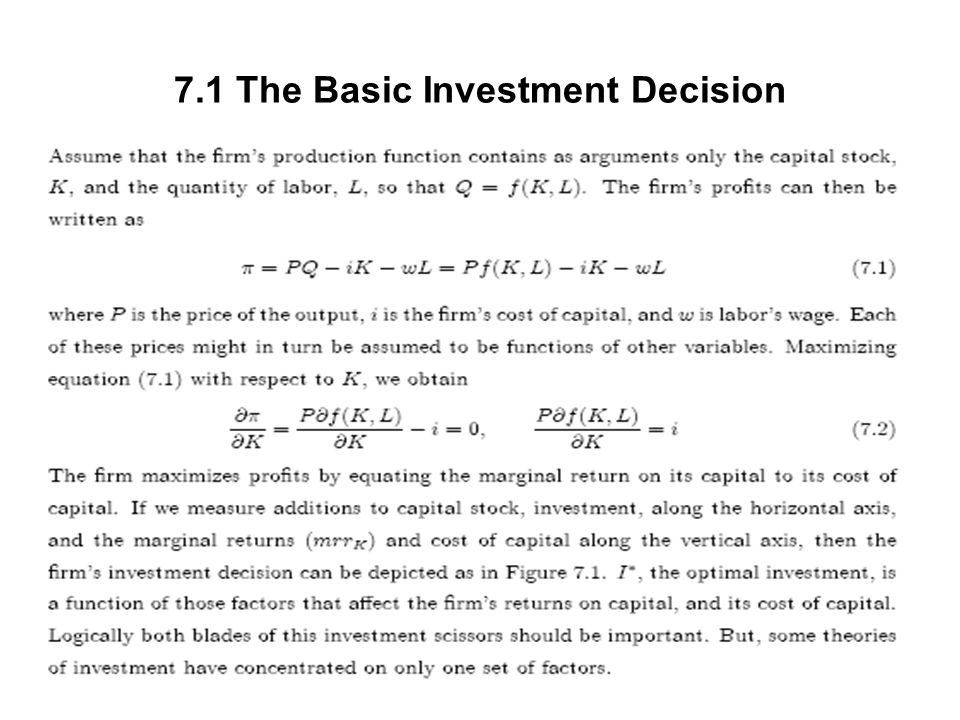 The corporation : investment, mergers, and growth