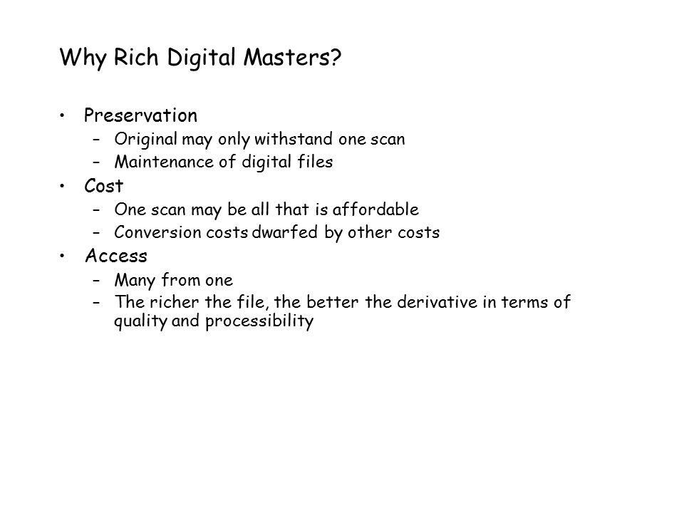 Why Rich Digital Masters.