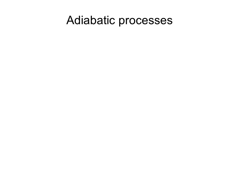 Adiabatic processes