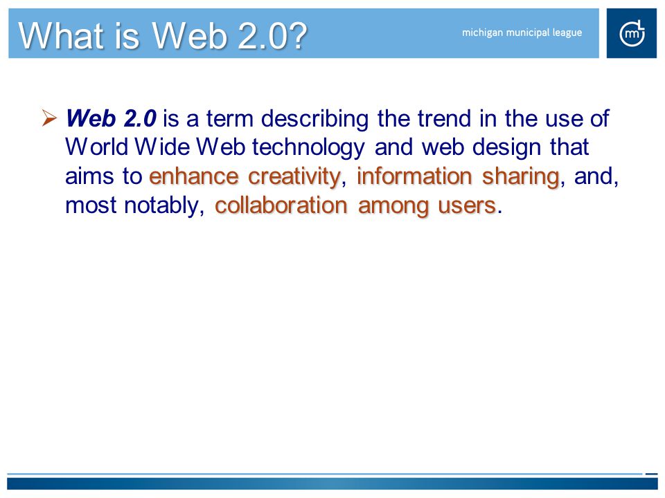 What is Web 2.0.