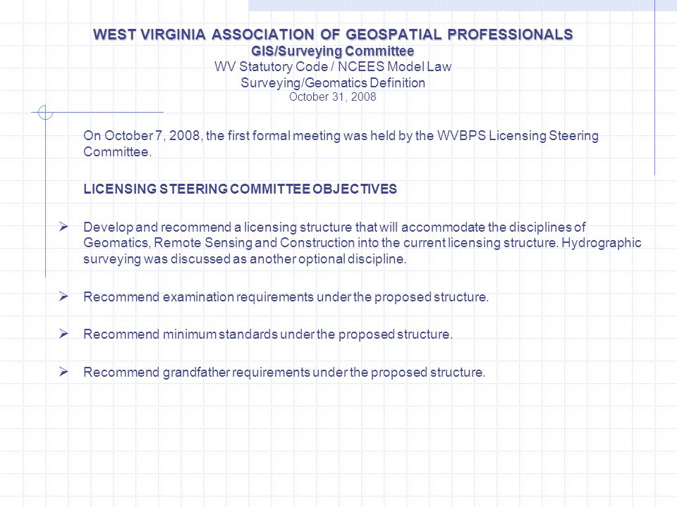 West Virginia Association Of Geospatial Professionals Gis Surveying - west virginia association of geospatial professionals gis surveying committee west virginia association of geospatial professionals