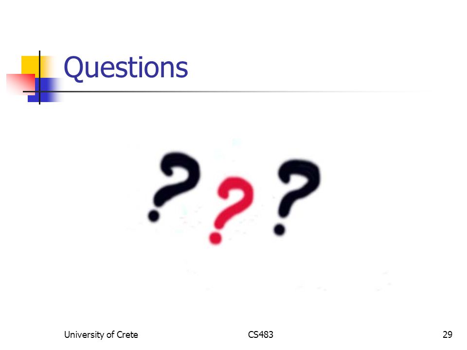 University of CreteCS48329 Questions
