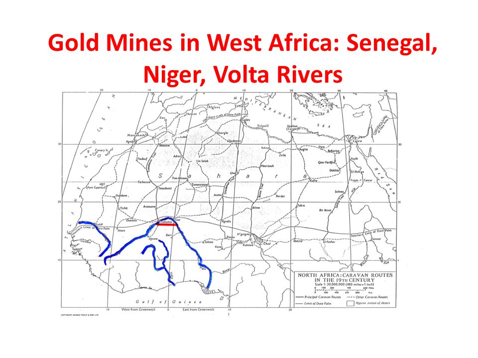 Gold Mines in West Africa: Senegal, Niger, Volta Rivers