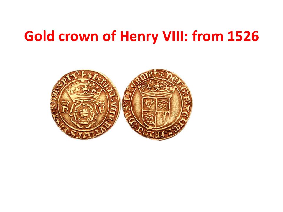 Gold crown of Henry VIII: from 1526