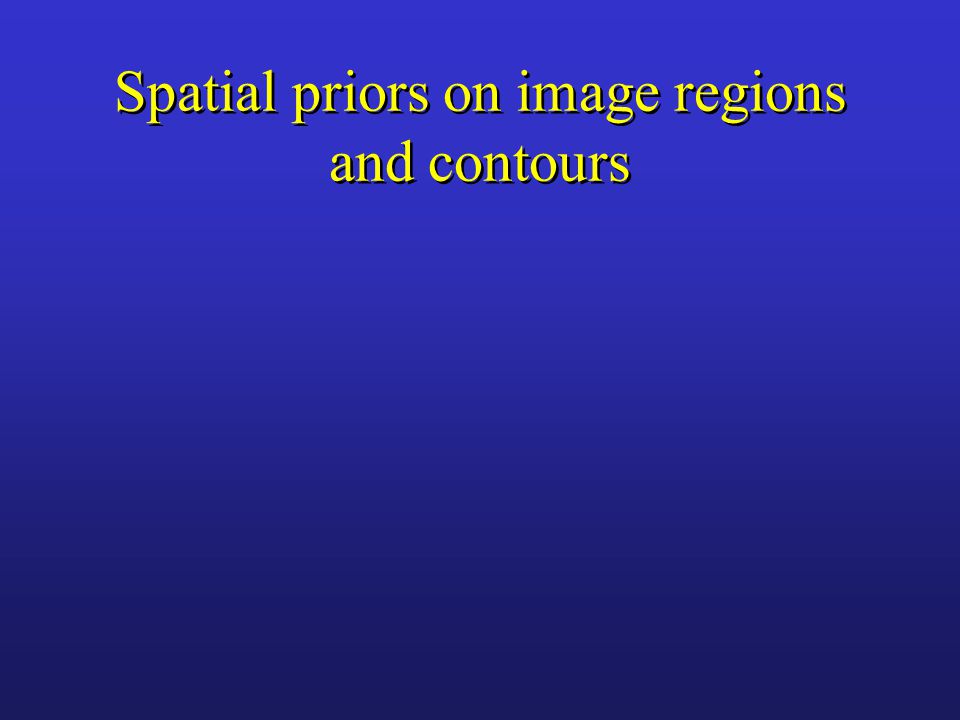 Spatial priors on image regions and contours