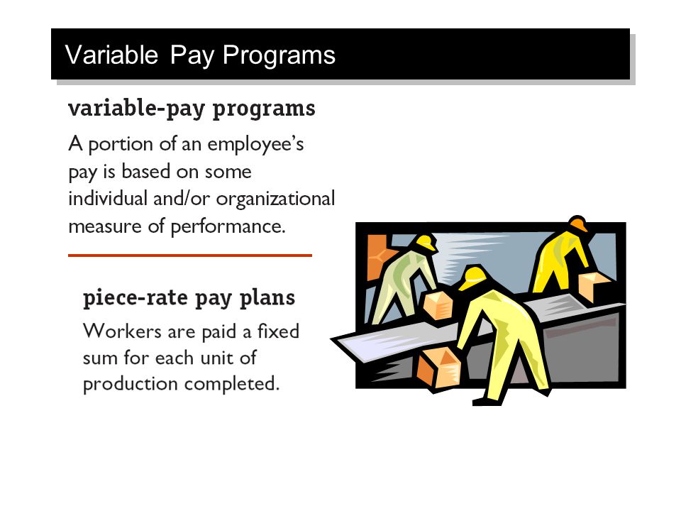 Variable Pay Programs