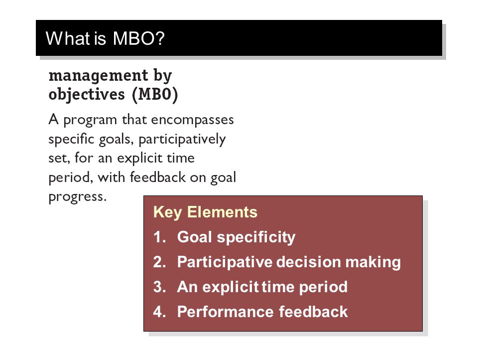 What is MBO.