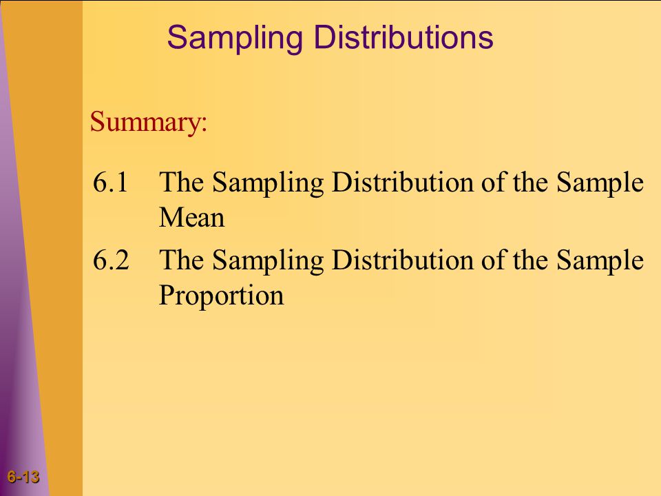 Sampling Distribution of Sample Proportion If a random sample of size n is taken from a population  then the sampling distribution of the sample proportion is Approximately normal, if n is large.