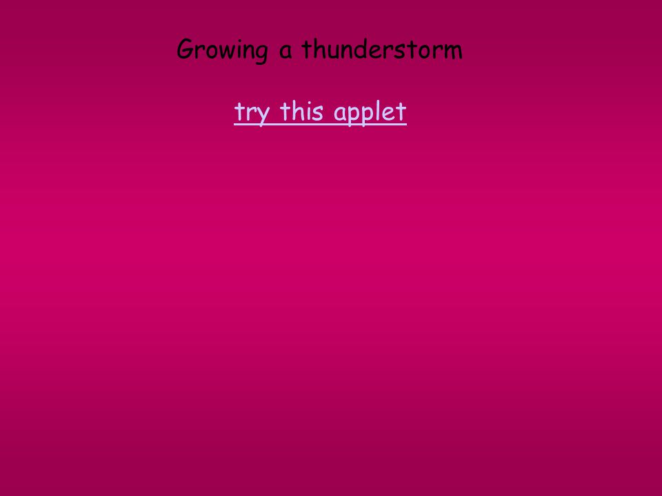 Growing a thunderstorm try this applet try this applet