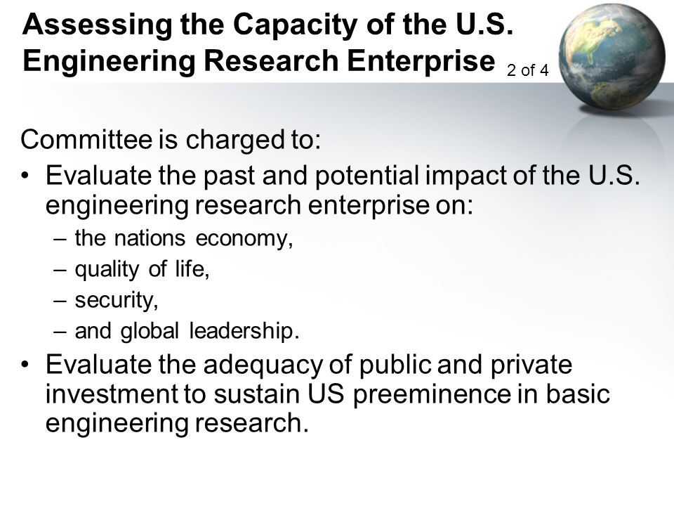 Assessing the Capacity of the U.S.