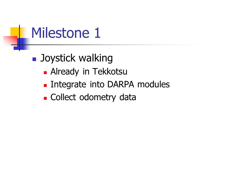 Backup plan Reinforcement learning with joystick Simpler Uses joystick to train Uses odometry data in stead of vision