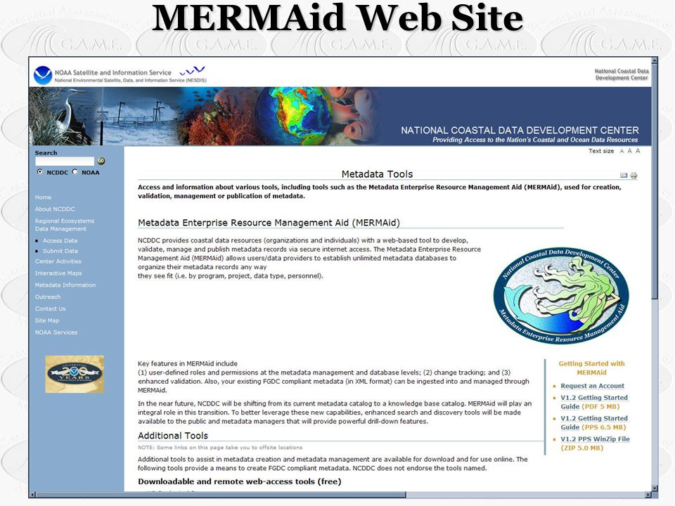 MERMAid Web Site