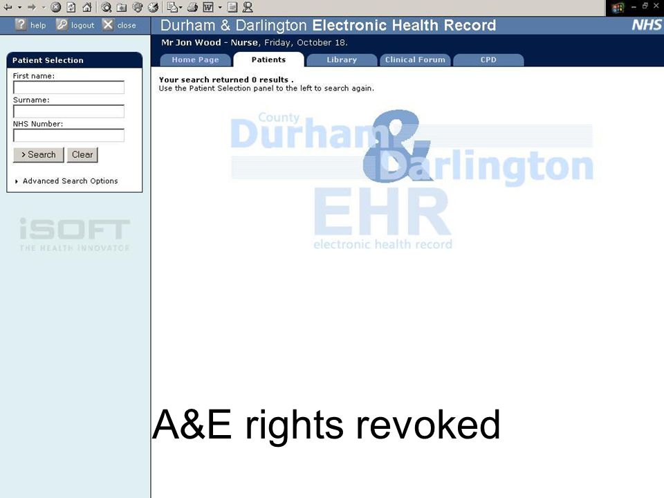 A&E rights revoked