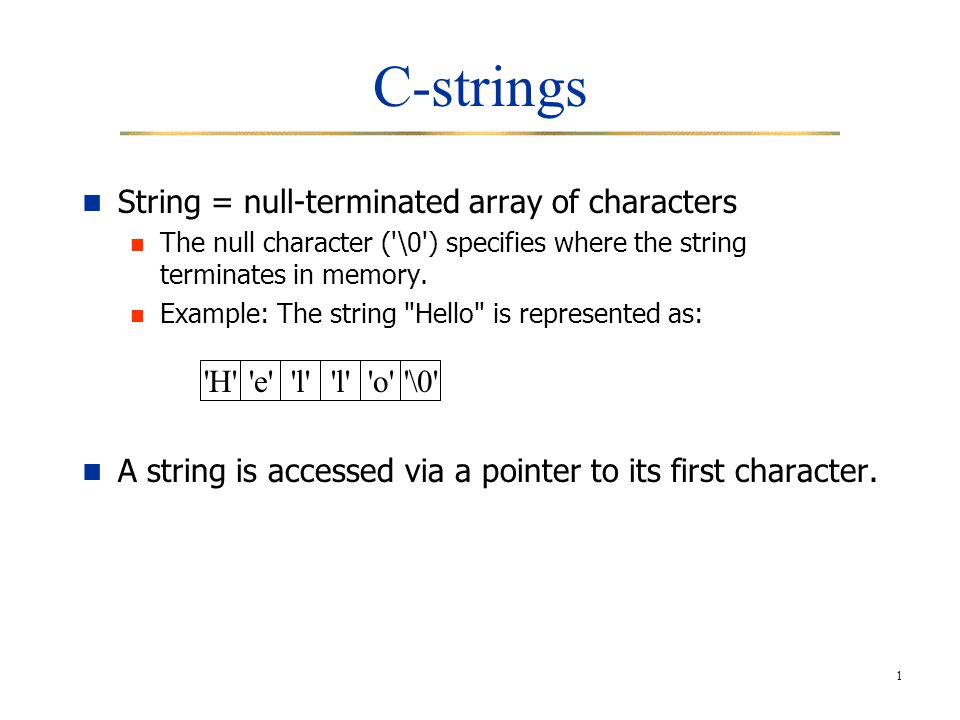 string null