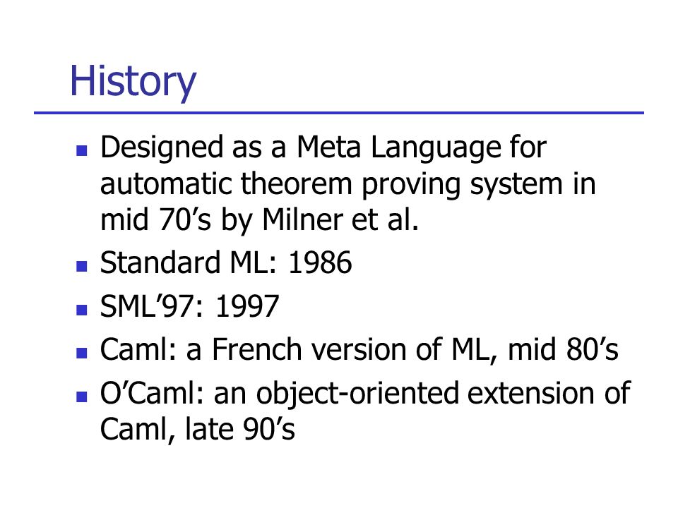 ml main features expression