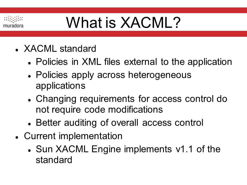 What is XACML.