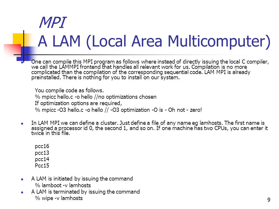 1 Lecture 5 The Message Passing Interface (MPI) Parallel Computing Fall ppt  download