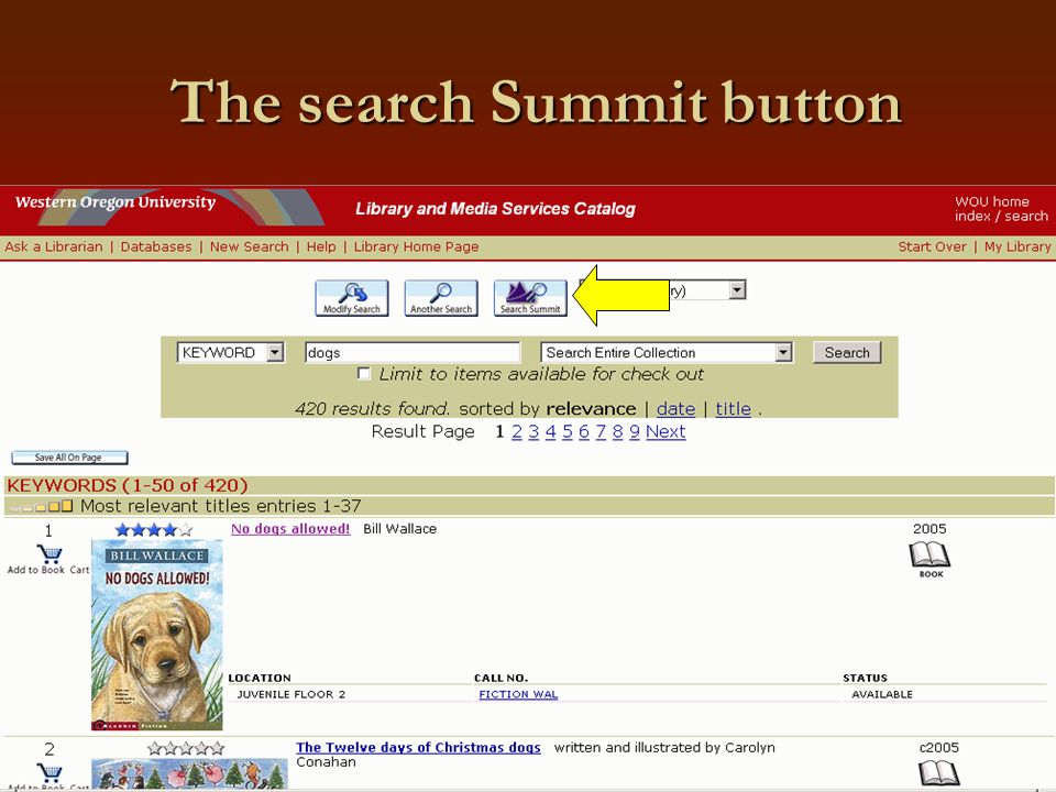 The search Summit button