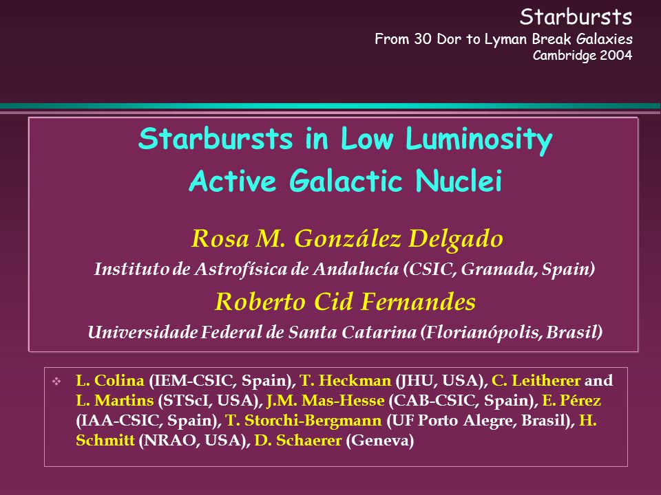 Starbursts in Low Luminosity Active Galactic Nuclei Rosa M.