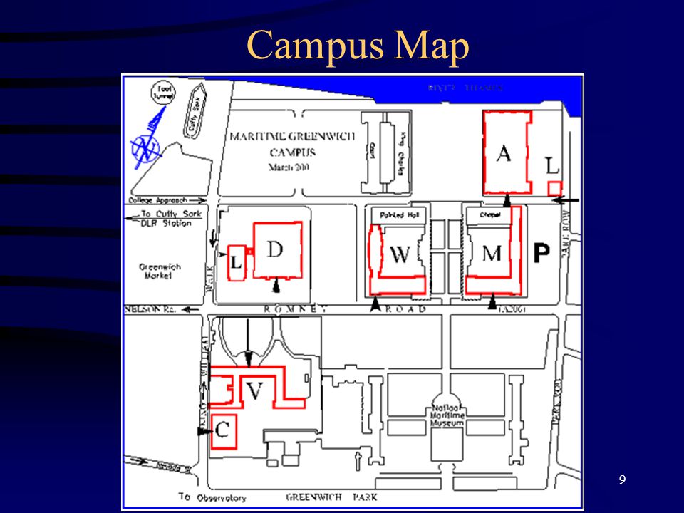 9 Campus Map